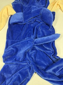 Sonic the Hedgehog One Piece Pajamas Union Suit Halloween Costume Size XS Plushy