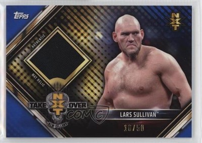 2019 WWE Road to Wrestlemania Mat Relics Blue 16/50 Lars Sullivan Rookie RC q3o
