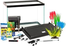 Tetra 20 Gallon Glass Aquarium Kit Complete Tropical Fish Tank LED Light Filter
