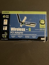 Linksys WMP54G Wireless G PCI Adapter New In Box Never Taken Out If Box