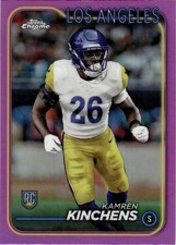 2024 Topps Chrome Football Pink Magenta 1-300 You Pick Complete Your Set