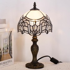 Tcodtpol Small Tiffany Lamp Stained Glass Table Lamp Mini Desk Accent Light For