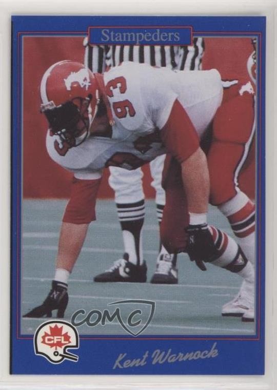 1991 Jogo CFL Kent Warnock #70 0w6