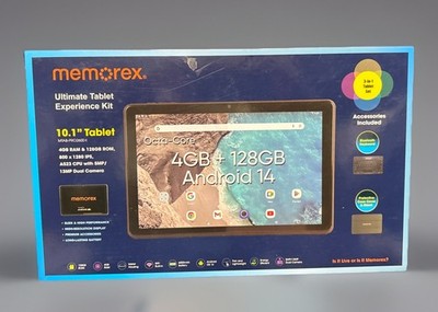 New Memorex 10.1 inch Android 14 Tablet Kit - 4GB/128G bundle Keyboard & Case