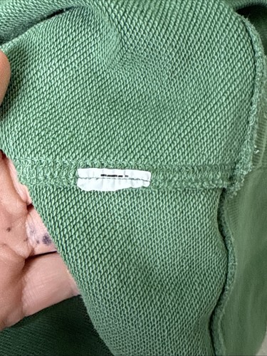 LL Bean Sweatshirt Herren Strick Rundhals bequem grün Brusttasche XL - Bild 8 von 9