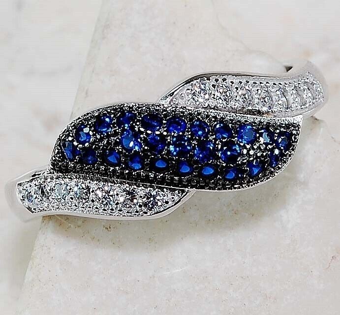 1CT Heat Treated Kyanite 925 Solid Sterling Silver Ring Sz 6 U1-1