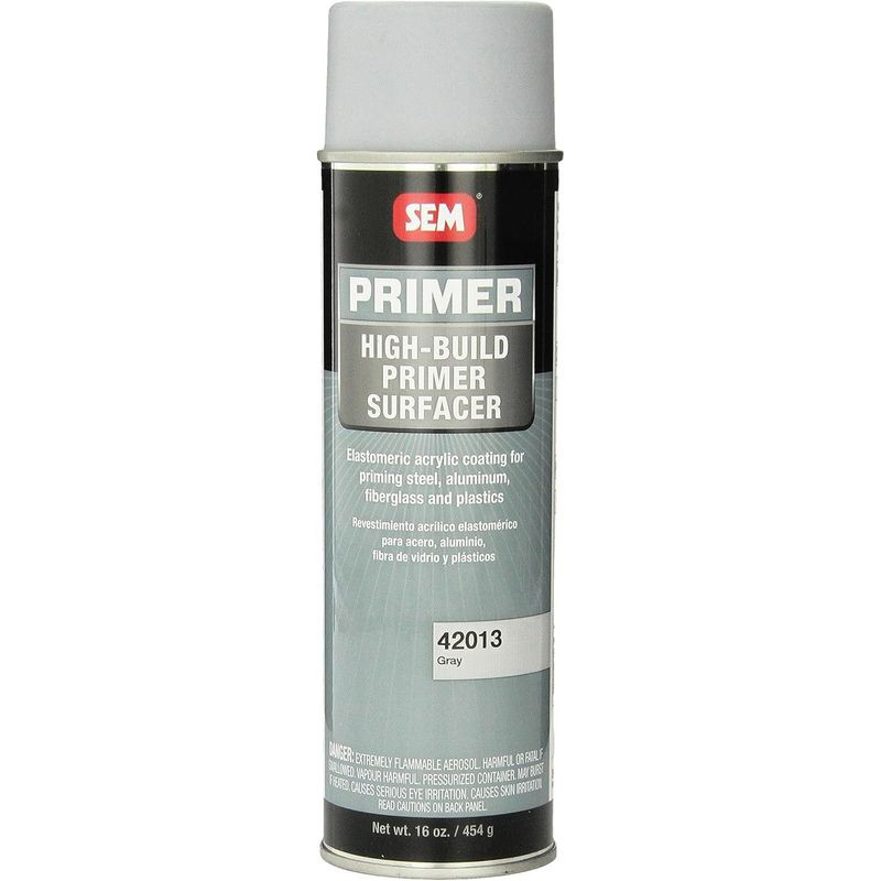 SEM 42013 Grey High Build Acrylic Primer - 16 oz. 16 Ounce (Pack of 1), 