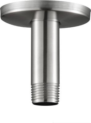Shower Arm with Flange, 3 in Brushed Nickel Ceiling Mount Replacement Rain Showe