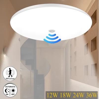 COSHALL 12-36W LED DECKENLAMPE MIT BEWEGUNGSMELDER FLURLAMP SENSOR DECKENLEUCHTE ELAMPE