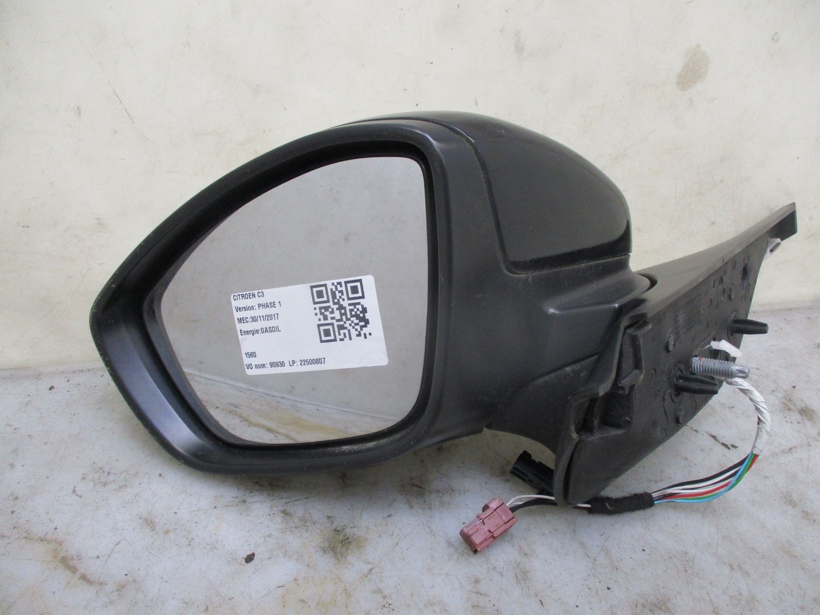 Left mirror Citroen C3 III 98128563XT