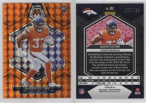 2024 Panini Mosaic Rookies Orange Prizm /199 Audric Estime #392 Rookie RC