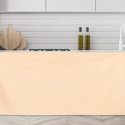 Schrankvorhänge Staubdichte Küchenvorhänge (90x70cm Beige) - Bild 1 von 4