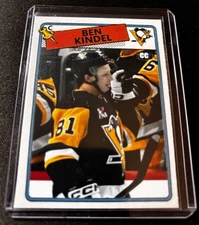 BEN KINDEL PITTSBURGH PENGUINS ACEO ART CARD MY ORIGINAL DESIGN