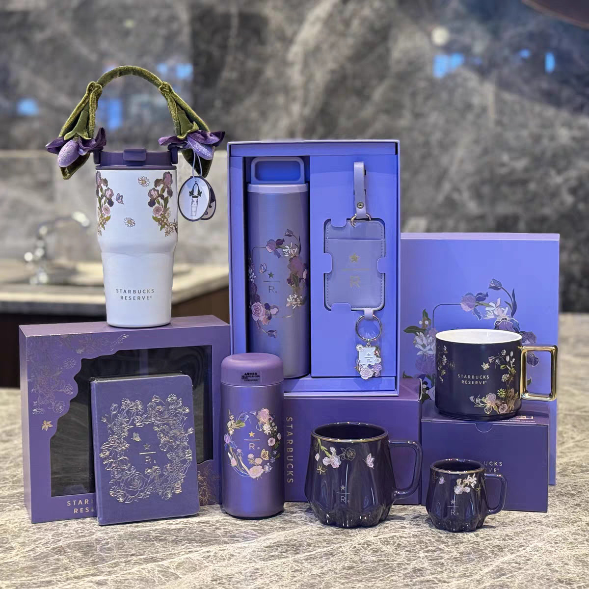 New Starbucks 2026 Exclusive Spring Blossom Series Purple Mug