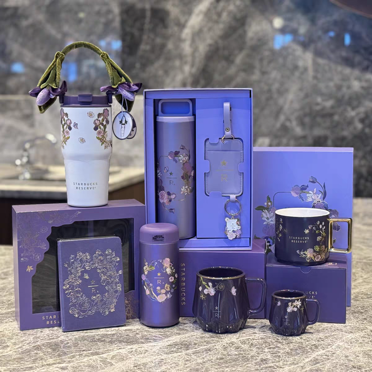 New Starbucks 2026 Exclusive Spring Blossom Series Purple Mug