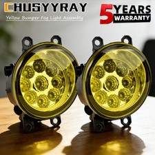 Led Bumper Yellow Fog Lights Lamps Pair Rightleft For Toyota Tundra 2014-21 Led Bumper Yellow Fog Lights Lamps Pair Rightleft For Toyota Tundra 2014-21