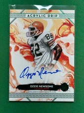 2023 Topps Motif Acrylic Drip Autographs Winsor Green #AD-ON Ozzie Newsome /8