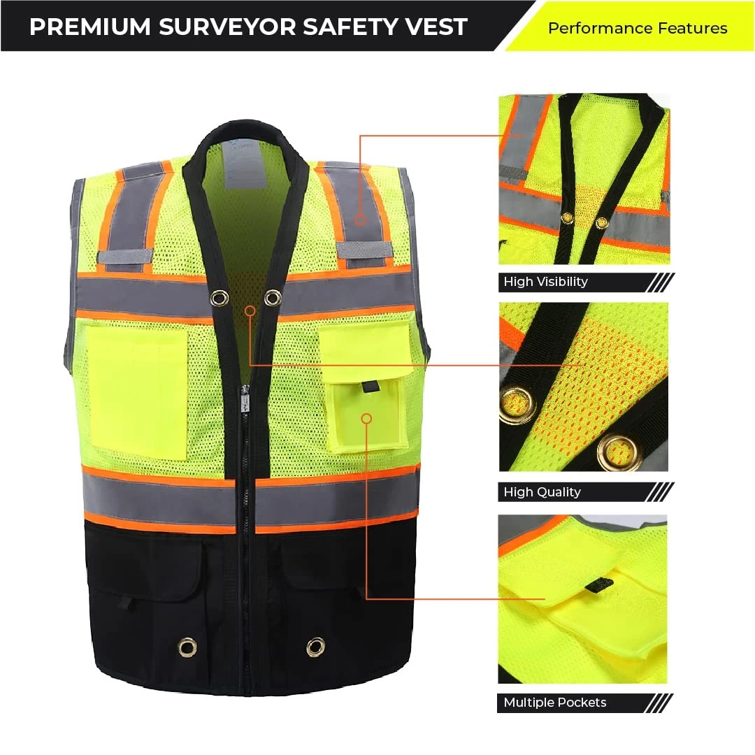 Shine Bright Safety Vest - High Visibility with Reflective Straps and Pockets – image 2