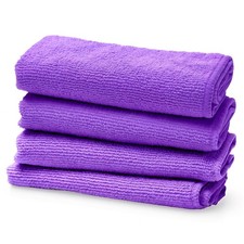 Screen Cleaner Purple Microfiber Cloths 4-Pack - Microfiber Screens Cleaner...