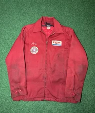 Vintage 60s 70s Exxon Gas Station Employee Uniform, Americana Chain Stitch USA