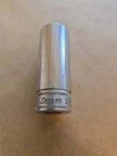 Snap On 3/8" Drive 19MM 6PT Metric Deep Chrome Socket SFSM19