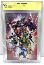 MIGHTY MORPHIN #5 CCC virgin variant CBCS Graded 9.9 Signed by Jason,Zach,Clark