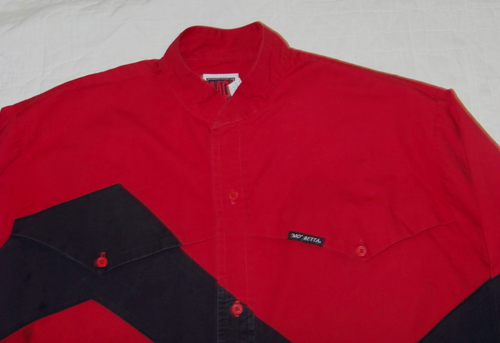 Vintage "MO" BETTA Button Front Shirt - Size 17 - 1/2 x 35 - See Measurements - Picture 6 of 18