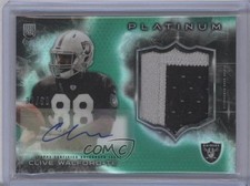 2015 Topps Platinum Rookie Green Refractor 32/99 Clive Walford Patch Auto 4m6