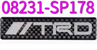TRD Original 08231-SP178 Merchandise TOYOTA RACING DEVELOPMENT Carbon Aufkleber