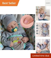 Lifelike Reborn Baby Dolls Silicone Full Body - 17 Inch Realistic Newborn Bab...