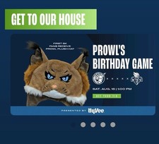 Brand New! Minnesota Lynx Prowl Plush Hat - Birthday Game Limited Edition - WNBA