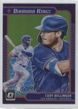 2021 Panini Donruss Optic Diamond Kings Lime Green Prizm Cody Bellinger #26 11ur