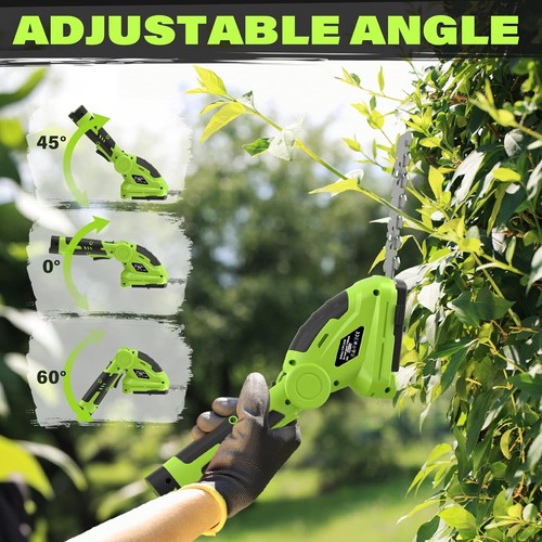 Sale! Cordless Hedge Trimmer, 2 in 1 Electric Hedge Trimmers & Grass Shears, 7.2 - Picture 6 of 7
