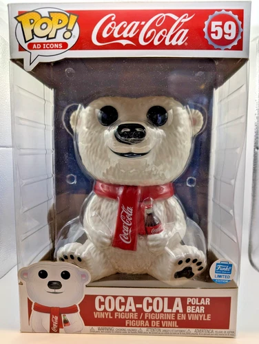 Coca-Cola Polar Bear #59 10" Ad Icons Pop - Funko Shop Exclusive w/orig. box