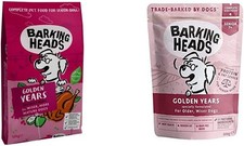 Barking Heads Dry Dog Food for Senior Dogs - Golden Years, 12 kg & Wet Dog Food 9.12 per kilo