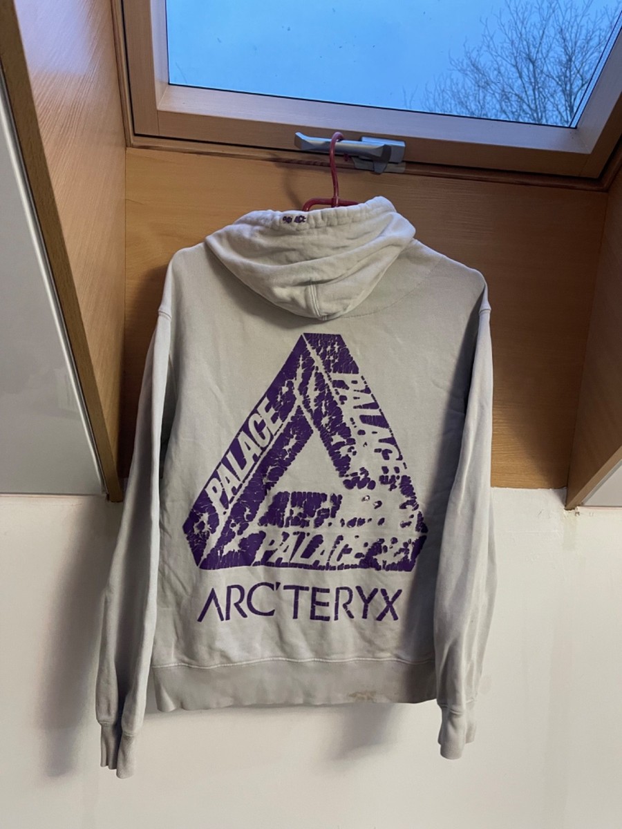 Arcteryx x Palace Hoodie Men's small s Beige Hoody Pocket Sweater