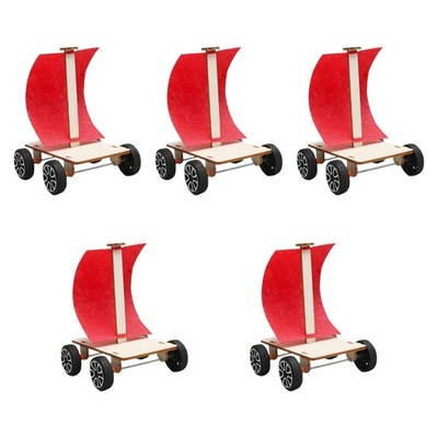 5x DIY Windkraft Auto Modell Lehrmittel Pädagogisches Spielzeug Wissenschaft Physik