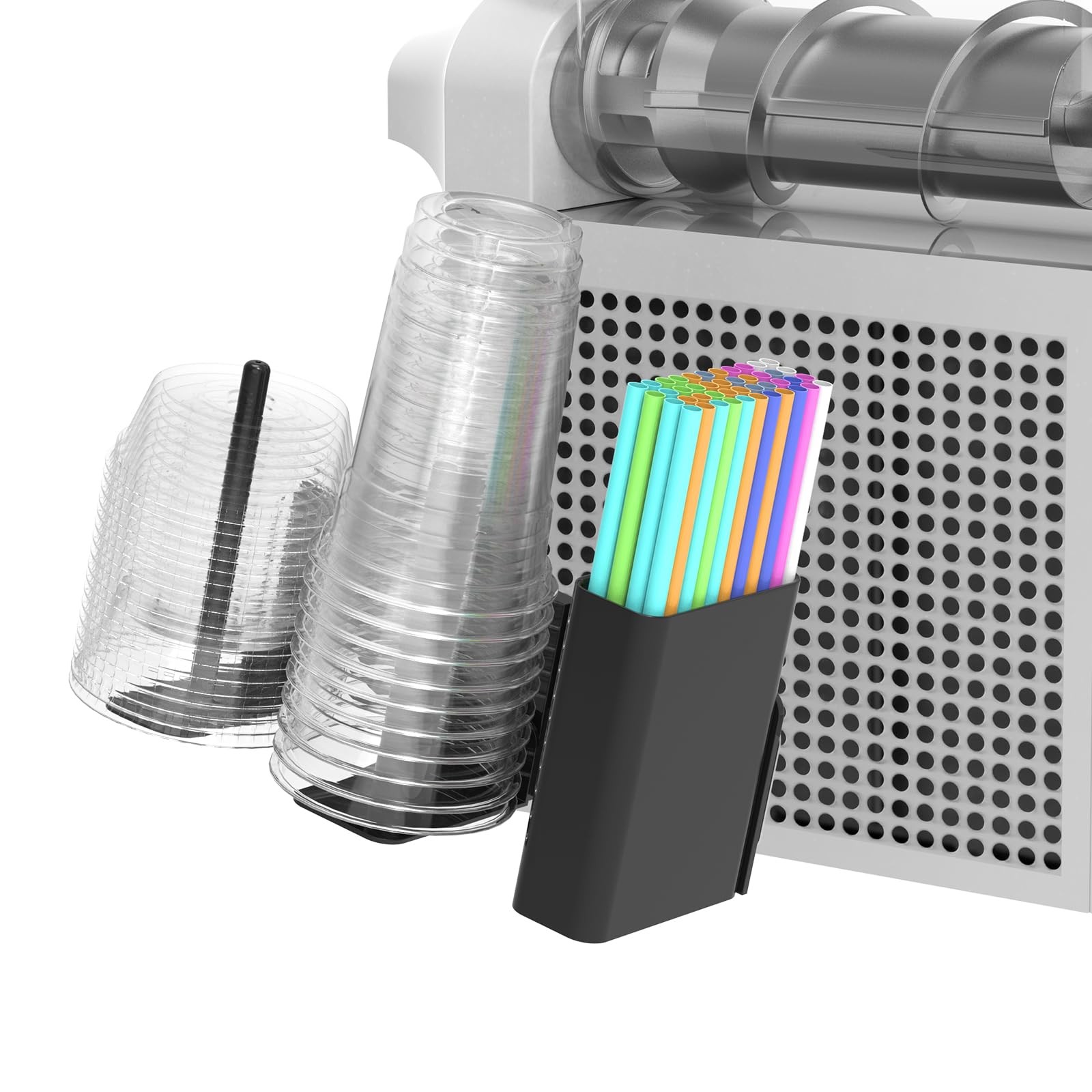 Ninja Slushie Machine Accessories Organizer for Cups Lids and Straws-image