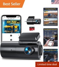 Continuous 24-Hour 4K Dash Cam with Night Vision - Ideal for All Vehicle Types