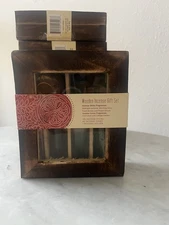 Wooden Incense Gift Set – 120 Sticks, 40 Cones & Wooden Holder – New