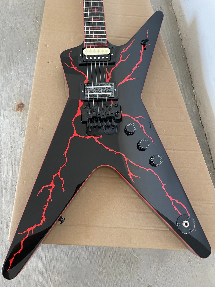 Dimebag Darrel ML Shaped Electric Guitar With Black Panel Red
