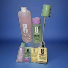 Assorted Clinique Lot x 6 Clarifying Lotion  Cleansers With 1 Bottle Pump