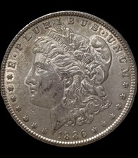 1886-P Morgan Silver Dollar