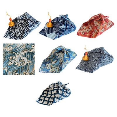 Kompaktes und reisefreundliches japanisches Baumwolltuch Furoshiki Stoffbündel