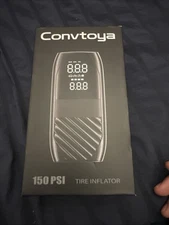 Convtoya Tire Inflator Portable Air Compressor 150 PSI Car - Black