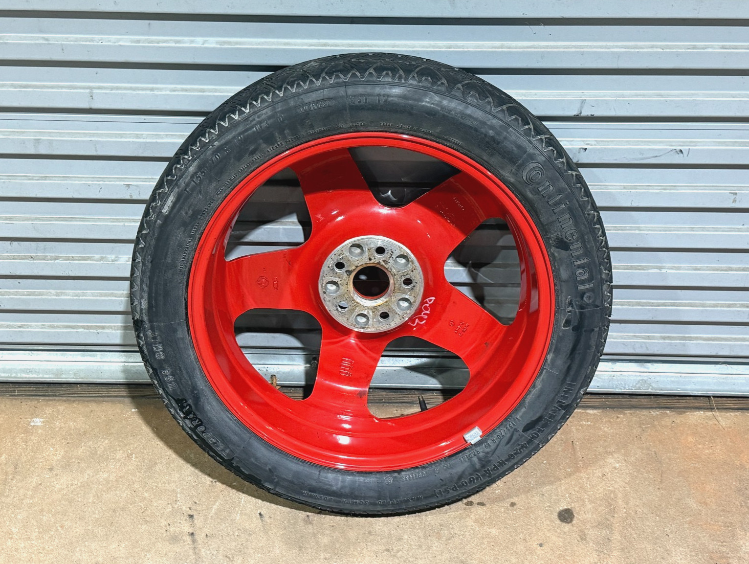 06-12 Bentley Continental Flying Spur 19 Inch Emergency Spare Tire Wheel PO43