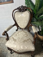 Antike Sessel im Louis XVI oder Neo-Rokoko Alt Stuhl Walnussholz 19.JH.antik Nr