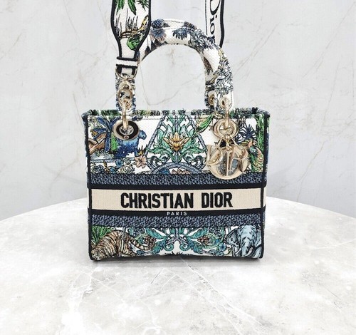 Dior Embroidered Lady Delight Medium Bag 152876899