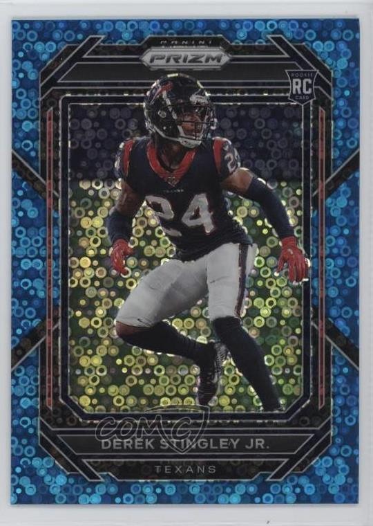 2022 Panini Prizm Rookies No Huddle Blue /79 Derek Stingley Jr #369 Rookie RC