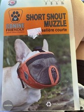 Canine Safety Solutions Short Snout Muzzle XL 18"-25" Charcoal Color